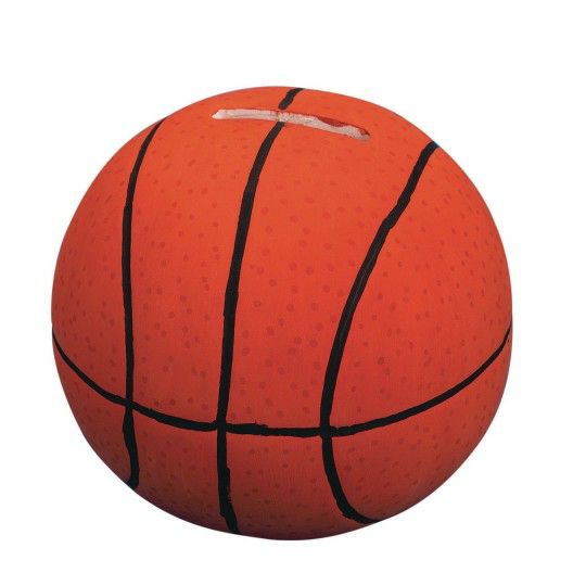 Craft Kits & Projects |   Ceramic Bisque Basketball Banks (Pack of 12) Craft Kits & Projects Craft Kits & Projects