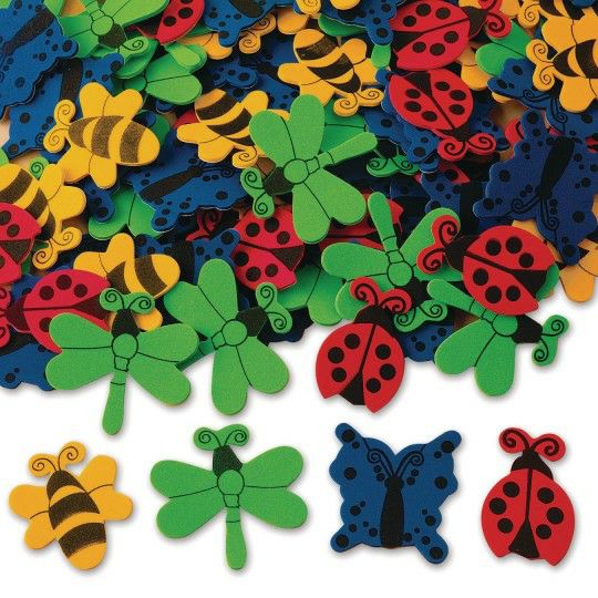 Craft Kits & Projects |   Foam Shapes with Adhesive – Bugs and Butterflies Craft Kits & Projects Craft Kits & Projects