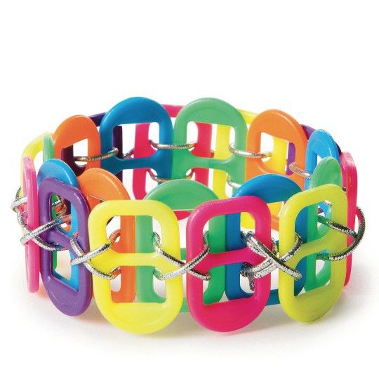 Craft Kits & Projects |  Neon Pop Tab Bracelet Craft Kit (Pack of 24) Craft Kits & Projects Craft Kits & Projects