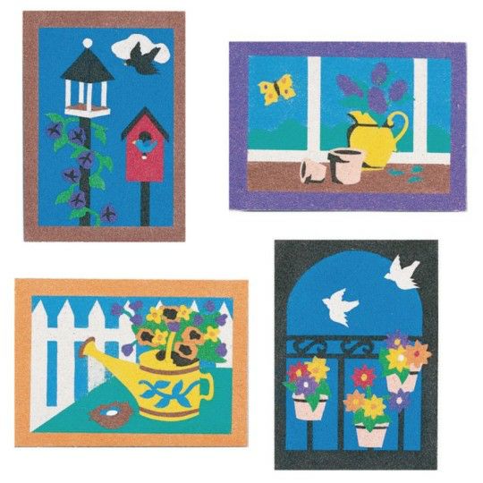 Craft Kits & Projects |  Sand Art Boards – Garden, 5″ x 7″ (Pack of 12) Craft Kits & Projects Craft Kits & Projects