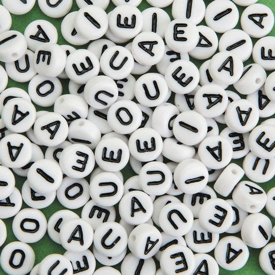 Craft Supplies |   Alpha Vowel Bead Assortment (Bag of 144) Craft Supplies Craft Supplies