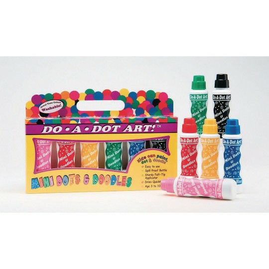 Craft Supplies |   Art Mini Dot Markers (Set of 6) Craft Supplies Craft Supplies