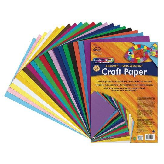 Craft Supplies |   Craft Paper, 12″ x 18″, 50 lb (Pack of 60) Craft Supplies Craft Supplies