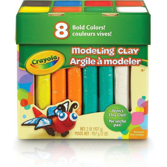 Craft Supplies |  Crayola Modeling Clay 2 lb Assortment, 4 oz. Sticks – 8 Colors (Pack of 8) Craft Supplies Craft Supplies