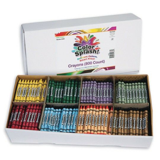 Craft Supplies |   Crayons – 8 Colors (Box of 800) Craft Supplies Craft Supplies