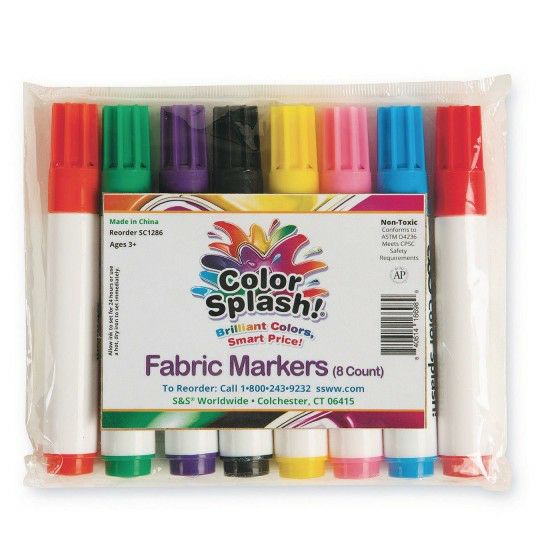 Craft Supplies |   Fabric Markers (Set of 8) Craft Supplies Craft Supplies