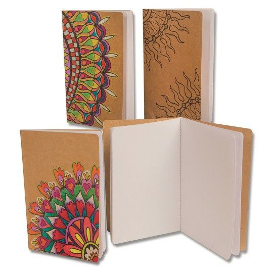 Craft Supplies |  Kraft Journals To Color (Pack of 12) Craft Supplies Craft Supplies