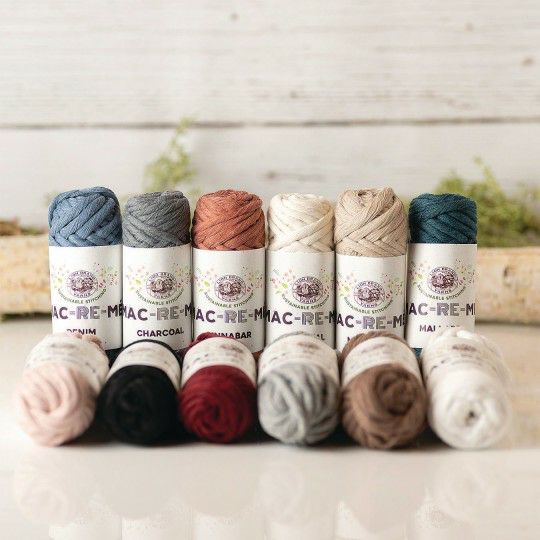 Craft Supplies |  Lion Mac-Re-Me Cotton Yarn Mini Skein Assortment (Pack of 12) Craft Supplies Craft Supplies