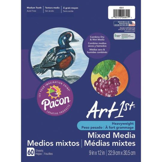 Craft Supplies |   Mixed Media Paper (Pack of 60) Craft Supplies Craft Supplies