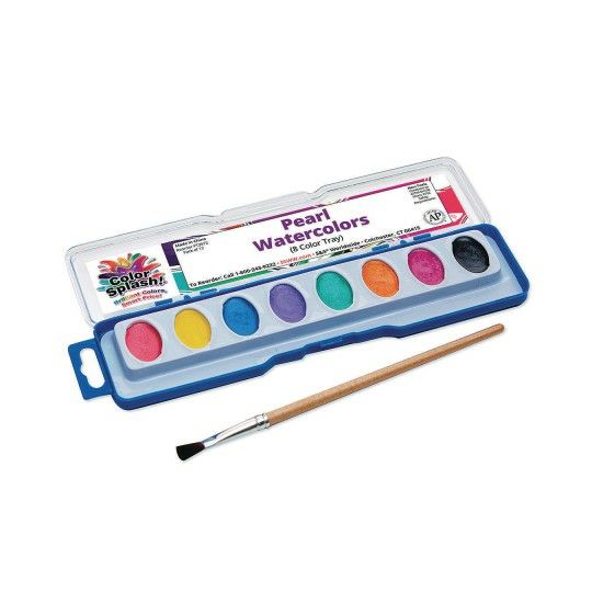 Craft Supplies |   Pearl Watercolor Paint Set (Pack of 12) Craft Supplies Craft Supplies