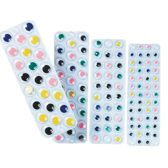 Craft Supplies |  Peel and Stick Wiggly Eyes Assortment Pack (Pack of 500) Craft Supplies Craft Supplies