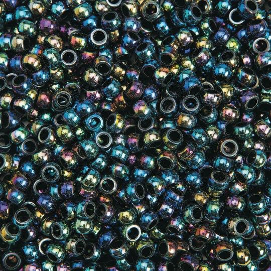 Craft Supplies |   Pony Bead Assortment, Rainbow Metallic Craft Supplies Craft Supplies