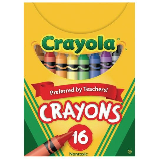 Craft Supplies |   Regular Size Crayons, Box of 16 (Pack of 12) Craft Supplies Craft Supplies