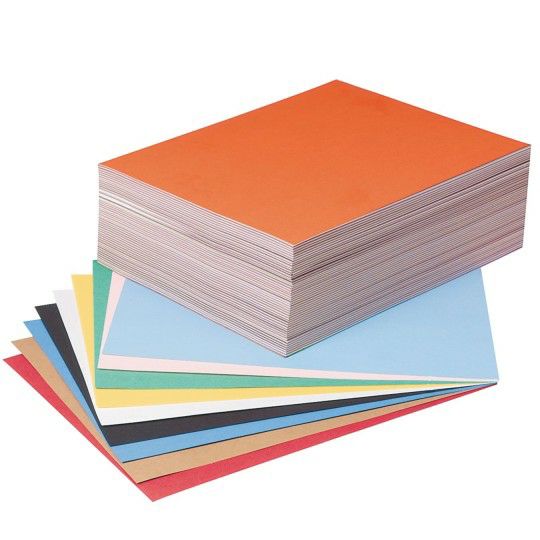 Craft Supplies |   Sulphite Construction Paper, 9″ x 12″, 10-Color Assortment (Pack of 500) Craft Supplies Craft Supplies