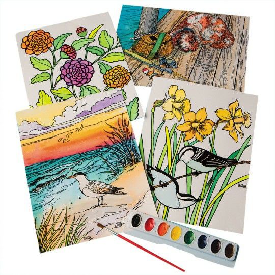 Craft Supplies |  Watercolor Velvet Art Posters (Pack of 24) Craft Supplies Craft Supplies