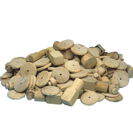 Craft Supplies |  Wooden Spindles, Turnings and Shapes, 10 lb Craft Supplies Craft Supplies