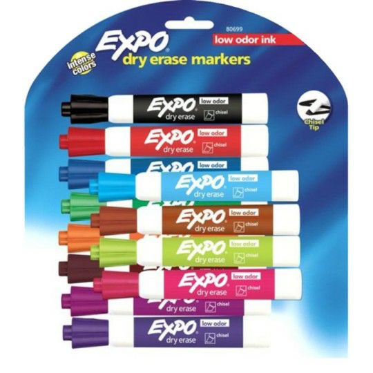 Ed Supplies & Early Childhood |   Broad Chisel Tip Dry Erase Markers (Set of 12) Ed Supplies & Early Childhood Ed Supplies & Early Childhood