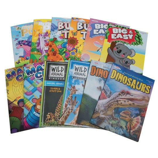 Ed Supplies & Early Childhood |  Children’s Coloring and Activity Books (Set of 12) Ed Supplies & Early Childhood Ed Supplies & Early Childhood