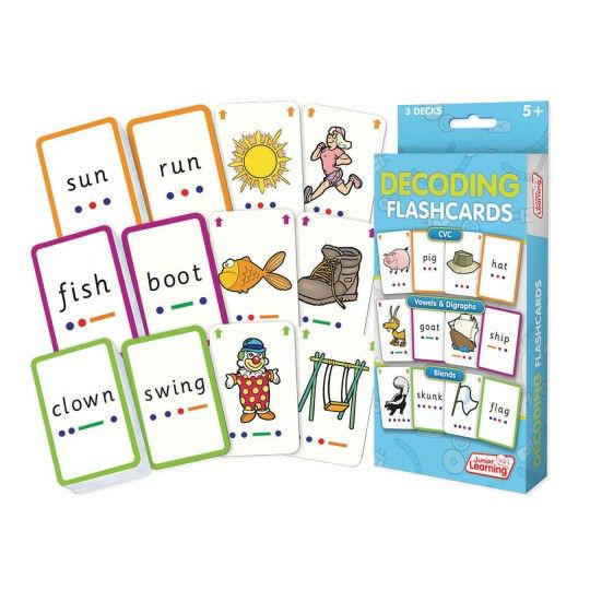 Ed Supplies & Early Childhood |   Decoding Flashcards (Set of 3) Ed Supplies & Early Childhood Ed Supplies & Early Childhood