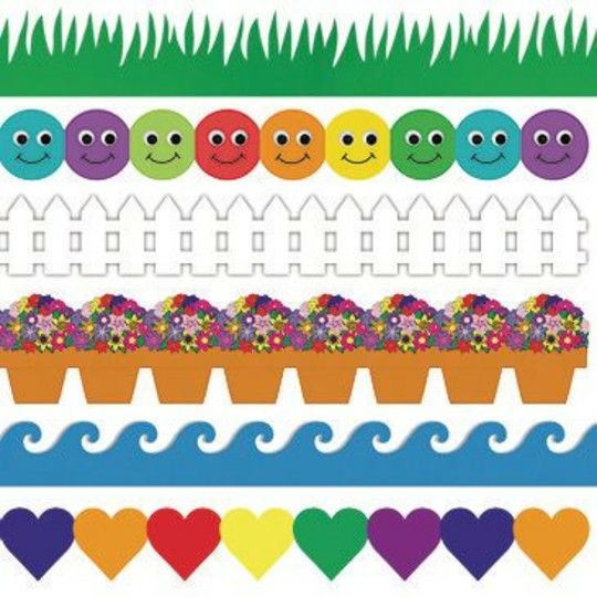 Ed Supplies & Early Childhood |  Grass and Waves Border Trim Assortment Ed Supplies & Early Childhood Ed Supplies & Early Childhood