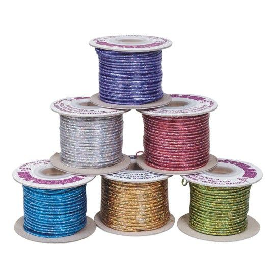 Ed Supplies & Early Childhood |   Lacing Holographic Assortment, 50-Yd Spools, 6 Colors (Pack of 12) Ed Supplies & Early Childhood Ed Supplies & Early Childhood