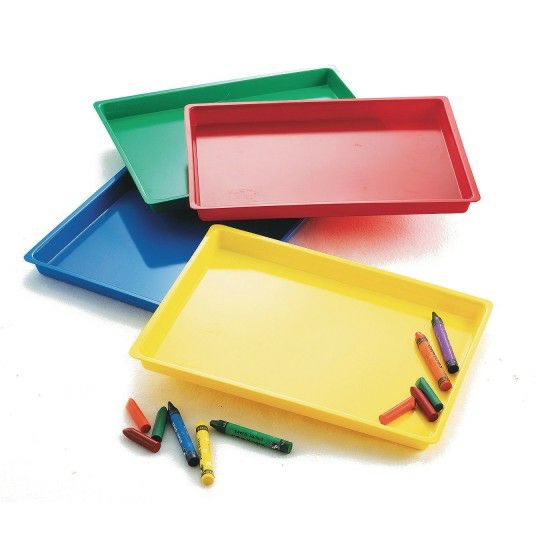 Ed Supplies & Early Childhood |  Large Assorted Color Multi Purpose Plastic Trays Ed Supplies & Early Childhood Ed Supplies & Early Childhood