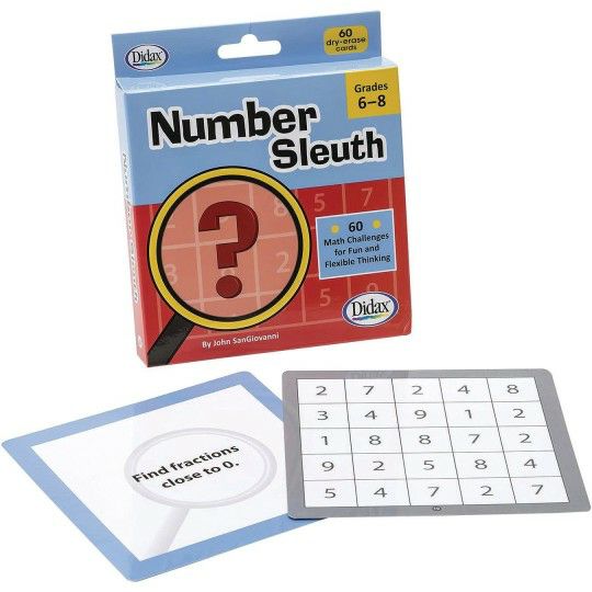 Ed Supplies & Early Childhood |  Number Sleuth Card Challenge Grades 6-8 Ed Supplies & Early Childhood Ed Supplies & Early Childhood