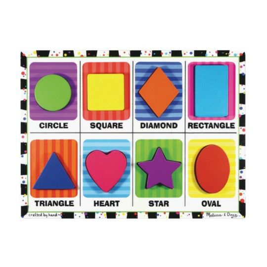 Ed Supplies & Early Childhood |   Shapes Wooden Chunky Puzzle Ed Supplies & Early Childhood Ed Supplies & Early Childhood