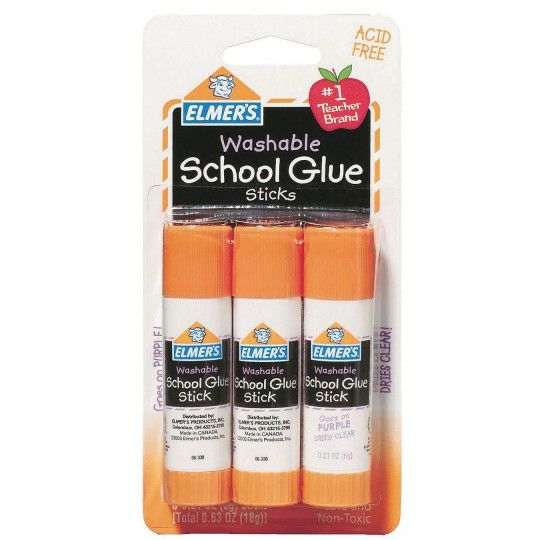 Ed Supplies & Early Childhood |   Washable School Purple Glue Sticks (Pack of 3) Ed Supplies & Early Childhood Ed Supplies & Early Childhood