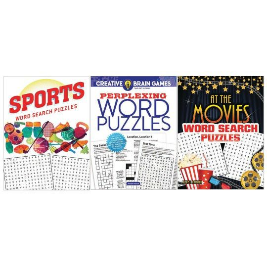 Ed Supplies & Early Childhood |  Word Search and Word Puzzle Books 3-Pack (Pack of 3) Ed Supplies & Early Childhood Ed Supplies & Early Childhood