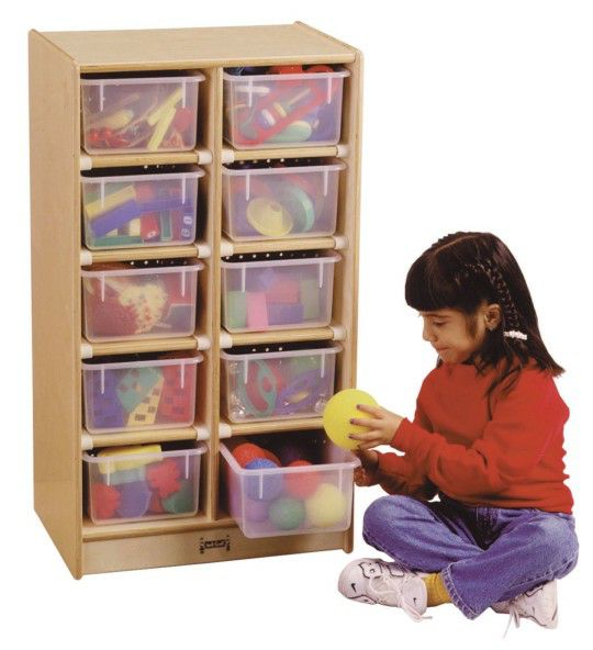 Furniture |   10-Tray Cubbie with Clear Trays Furniture Furniture