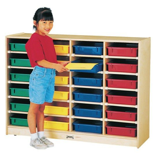 Furniture |   24 Paper-Tray Cubbie With Colored Trays Furniture Furniture