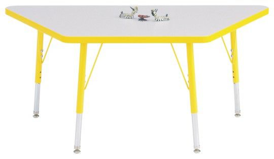 Furniture |   24″ x 48″ Trapezoid Activity Table, 15-24″H Furniture Furniture