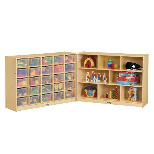 Furniture |   25-Tray Cubbie Fold-n-Lock with Clear Trays Furniture Furniture