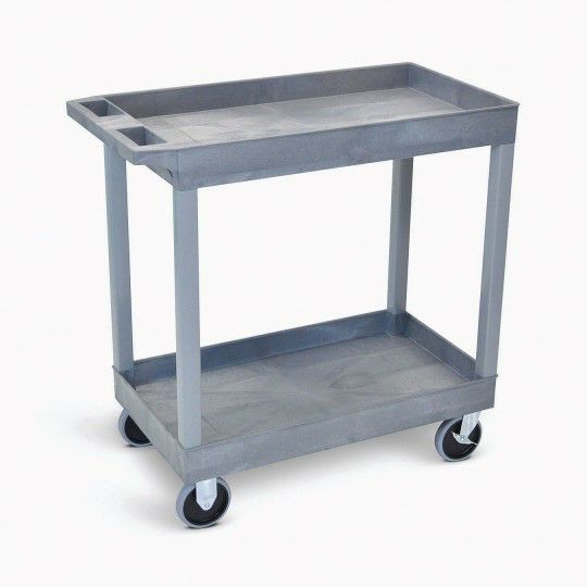 Furniture |   32″ x 18″ Heavy Duty Multi-Purpose 2-Shelf Utility Cart Furniture Furniture