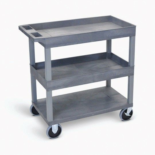 Furniture |   32″ x 18″ Heavy Duty Multi-Purpose 3-Shelf Utility Cart Furniture Furniture