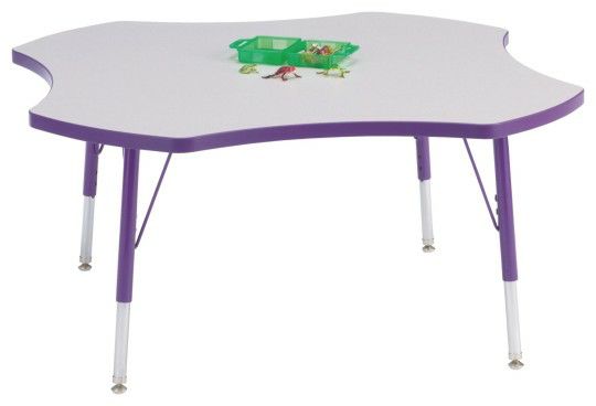 Furniture |   4-Leaf Activity Table, 48″ x 15″-24″H Furniture Furniture