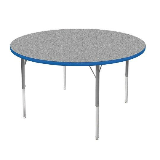 Furniture |   Activity Tables, Gray Top, 48″ Round with Adjustable 21-30″H Legs Furniture Furniture