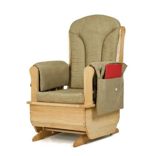 Furniture |   Glider Rocker Chair with Khaki Cushions Furniture Furniture