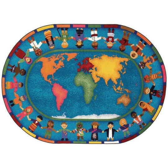 Furniture |  Hands Around the World Carpet, 5’4″ x 7’8″ Furniture Furniture