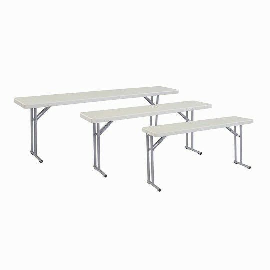 Furniture |   Heavy Duty Seminar Folding Table, Speckled Grey Furniture Furniture