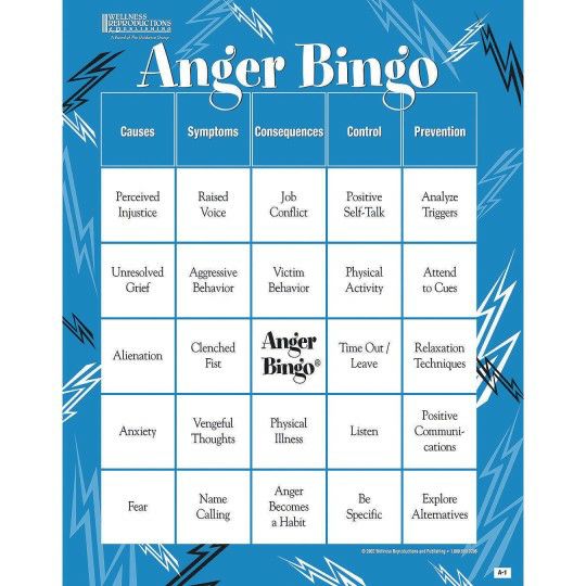 Games |  Adult Bingo Game Anger Management Games Games