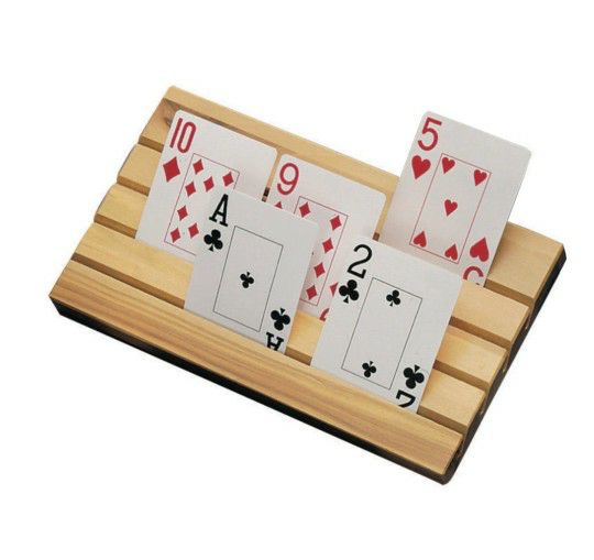 Games |  Deluxe Wood Card Holder Games Games