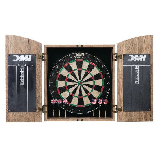 Games |  Dublin Bristle Dartboard Cabinet Set Games Games