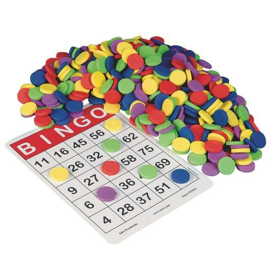 Games |  Easy Grip, Quiet Bingo Chips (Pack of 250) Games Games