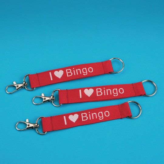 Games |  I Love Bingo Lanyard Keychains (Pack of 12) Games Games