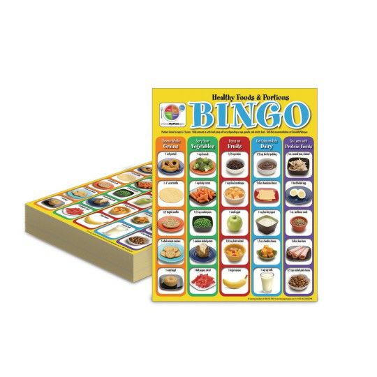 Games |  My Plate Healthy Food & Portions Bingo Games Games