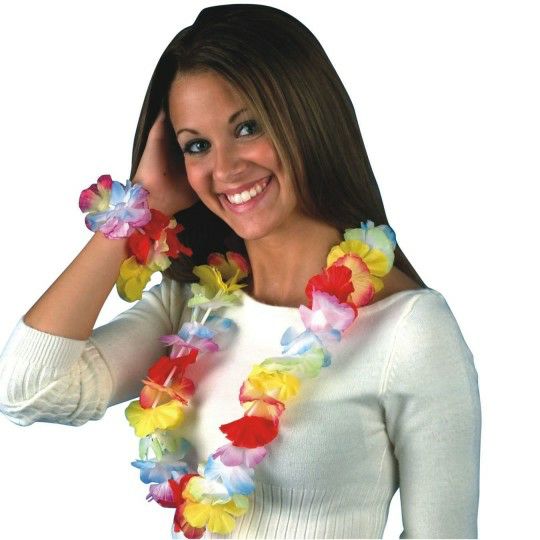 Party & Novelty |  36″ Deluxe Floral Leis Games & Sports Supplies Party & Novelty