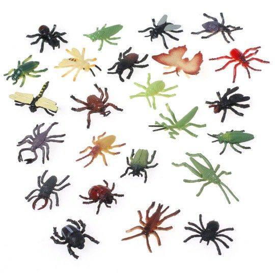 Party & Novelty |  Assorted Plastic Insects (Pack of 72) Games & Sports Supplies Party & Novelty