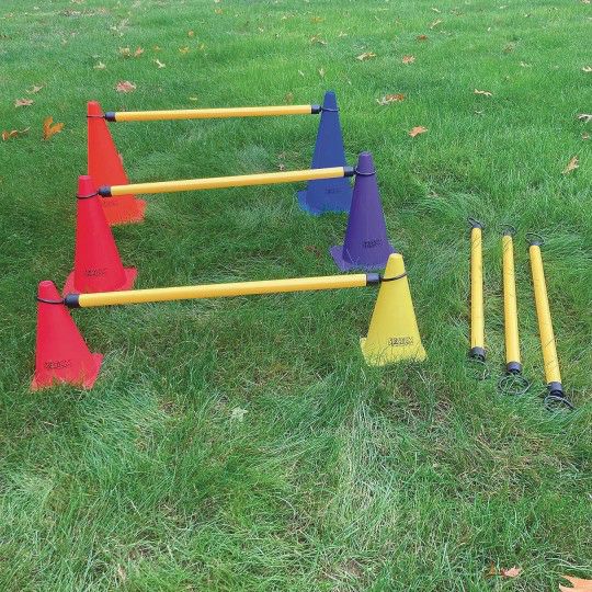 Party & Novelty |  Cone Hurdle Bars (Set of 6) Games & Sports Supplies Party & Novelty